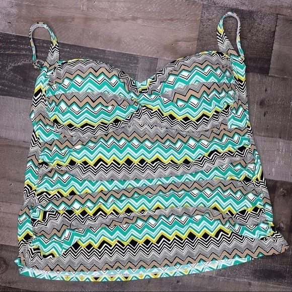 La Blanca Multicolored Tankini size 22W - Picture 12 of 15